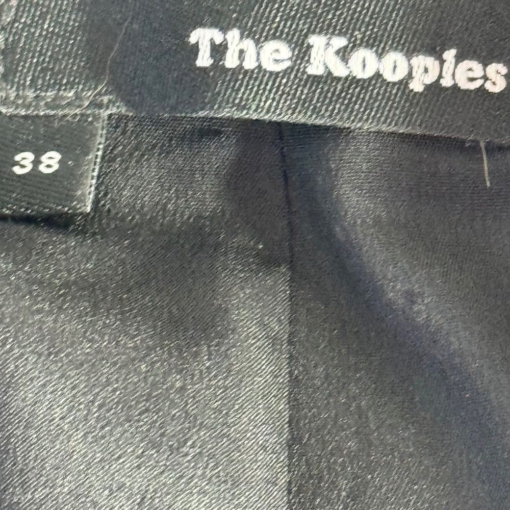 The Kooples Grey Faux Wrap Mini Skirt Double Front Zip Sz 36/US S